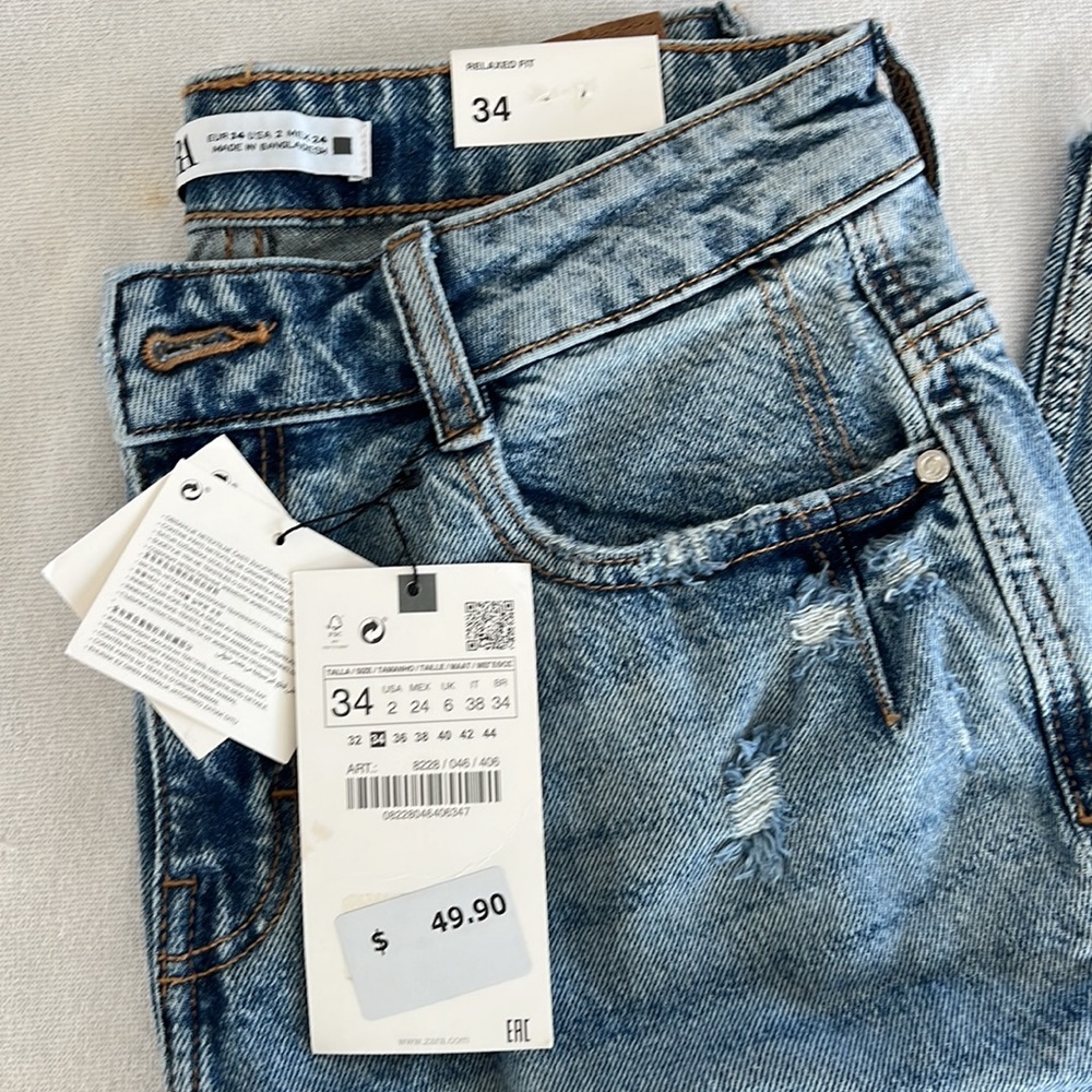 Zara Boyfriend Jeans - Picture 2 of 7